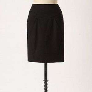 Anthropologie YOANA BARASCHI Pleated Pencil Skirt
